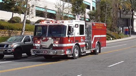 OCFA Engine 9 Responding YouTube