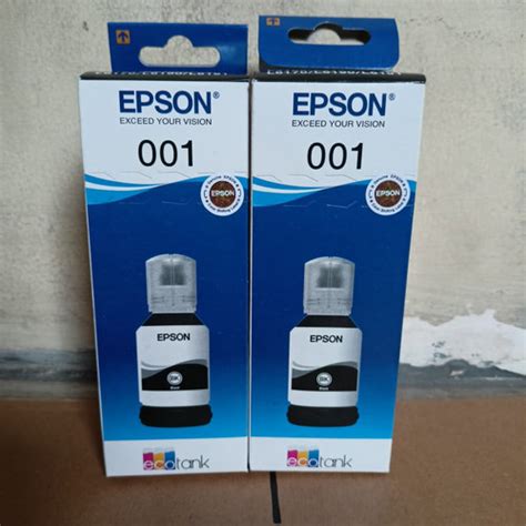 Jual Tinta Epson 001 Black Original Hitam Merah Jakarta Pusat