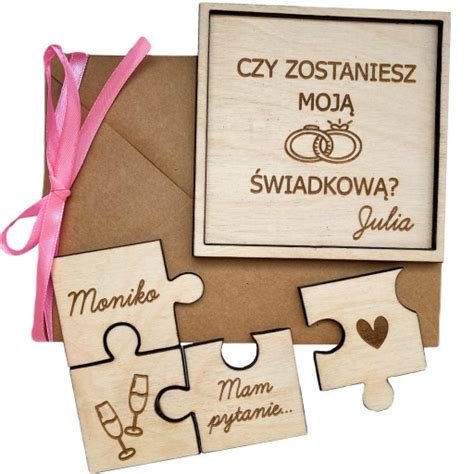 Pro Ba Czy Zostaniesz Moj Wiadkow Kartka Puzzle Allegro Pl