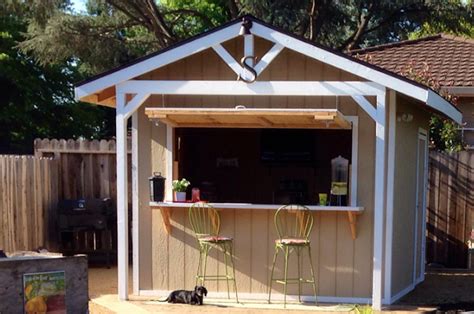 How To Make A Bar Shed From A Backyard Garden Shed Simplemost