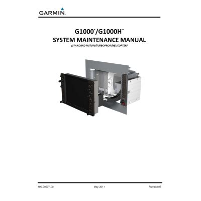 Garmin G1000/G1000H System Maintenance Manual 190-00907-00