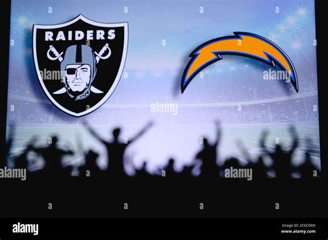 Las Vegas Raiders Vs Los Angeles Chargers Fans Support On Nfl Game