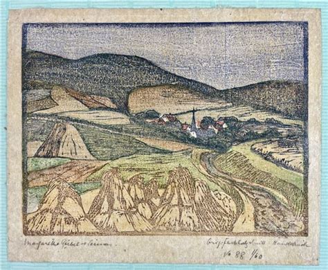 Margarete Geibel Three Fine Farm Woodblocks Mutualart