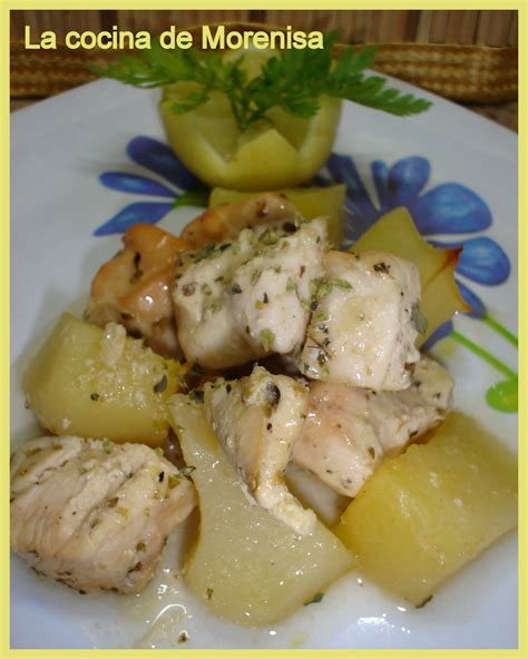 LA COCINA DE MORENISA Pechuga de Pollo al Limón con Patatas