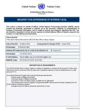 Fillable Online Procurement Notices 1748 Request For Proposal On