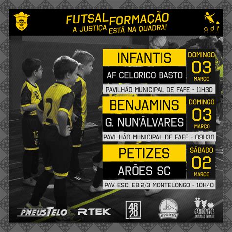 Montelongo Desportivo Todos Os Jogos Da Forma O Do Futsal Da Ad Fafe