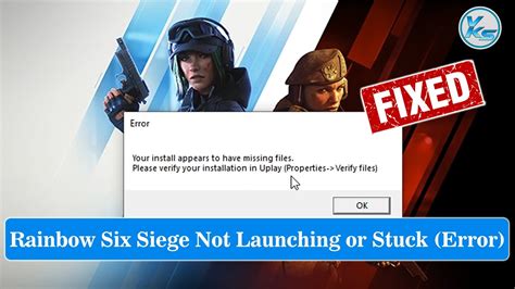 How To Fix Rainbow Six Siege Launching The Game Failed Black Screen