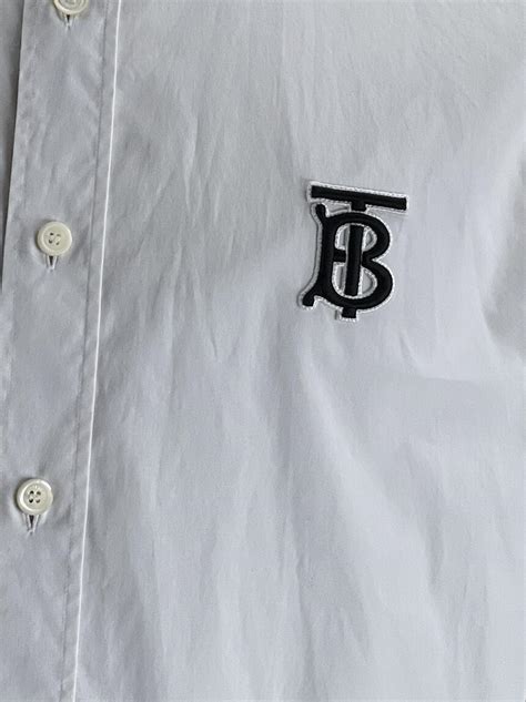 Camisa Burberry Logo Branca Original Etiqueta Nica