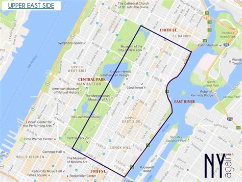 Upper East Side Map Map Worksheets