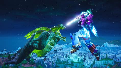 Fortnite Event Ends with Giant Robot vs. Monster Battle