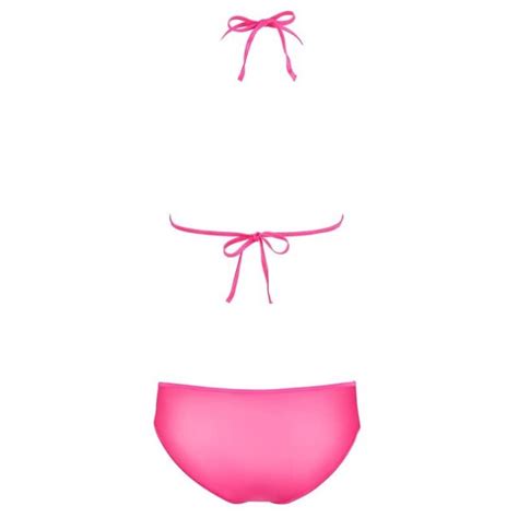 Licht Transparant Roze Lingerie Setje Met Strikjes