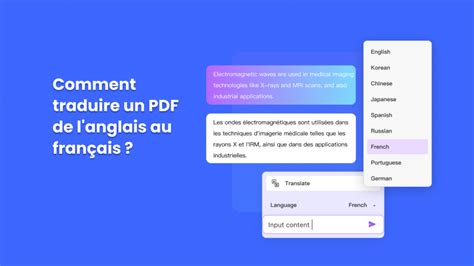 Comment traduire un PDF anglais en français UPDF