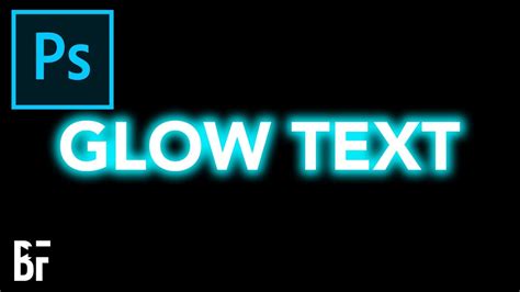 Glow Text Effect In Photoshop Youtube