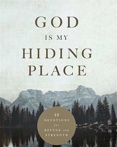 The Cover Of God Is My Hiding Place With Mountains In The Background