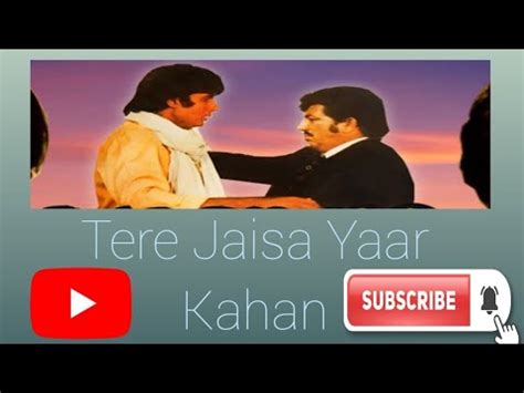 Tere Jaisa Yaar Kahan L Yaarana Movie L Kishore Kumar L Satendra