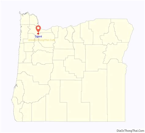 Map of Tigard city - Thong Thai Real