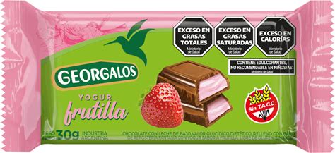 Choc S Azucar Relleno Yoghurt Frutilla X Grs Sku Georgalos