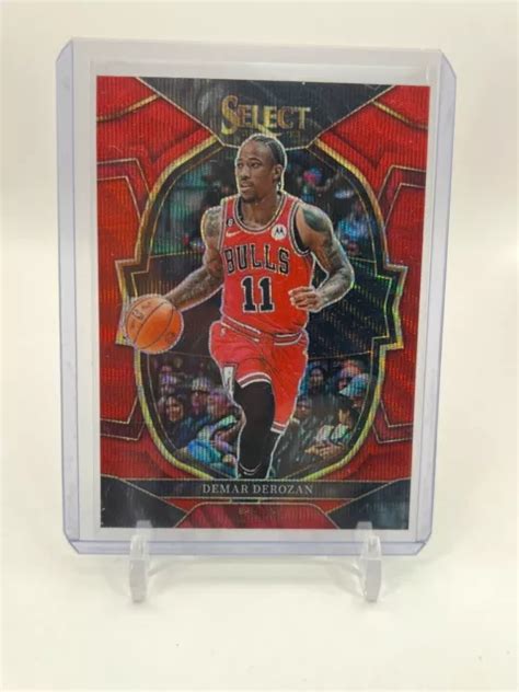 2022 23 PANINI SELECT Concourse 5 Demar DeRozan Red Wave Prizm Chicago