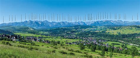 Panorama Tatr z opisem widok z Czarnej Góry