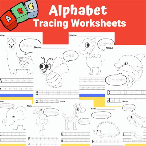 Alphabet Tracing Worksheets - Arty Crafty Kids