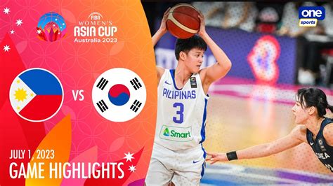 Philippines Vs South Korea Highlights 2023 FIBA Women S Asia Cup