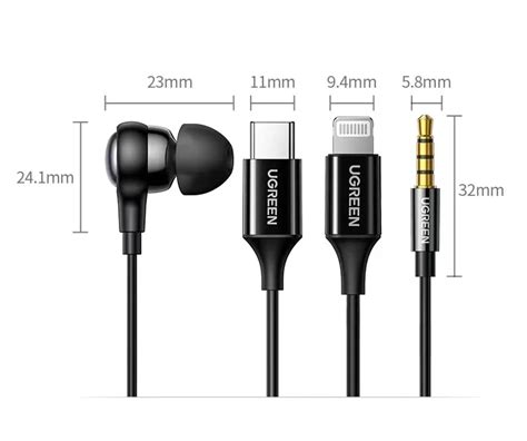 Ugreen Usb C Headphones Wired In Ear Earbuds With Microphone And Volume