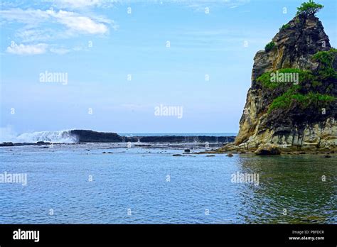 Pantai Tanjung Layar Beach Sawarna Lebak Banten Indonesia Stock