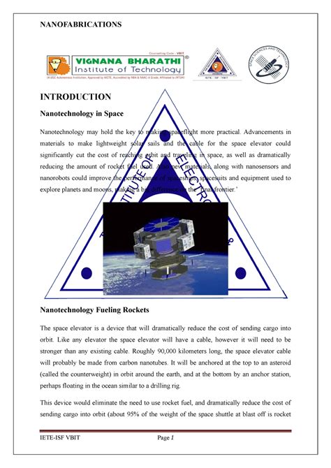 Nanotechnology In Space