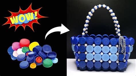 Beautiful Bag From Bottle Caps Bottle Caps Diy Ideas Best Out Of