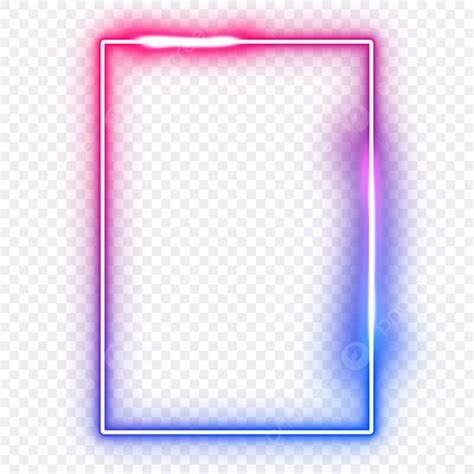 Pink Neon Frame Png Transparent Neon Frame Blue And Pink Color Neon