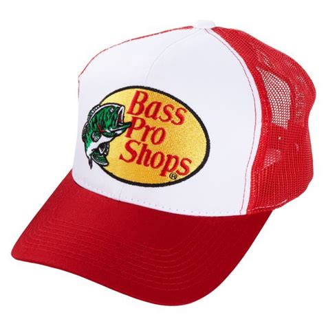 Bass Pro Shops Embroidered Logo Mesh Cap Red Bass Pro Shop Hat Bass Pro Shops Pro Shop