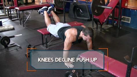 Knees Decline Push Up How To Do Knee Decline Push Ups Youtube