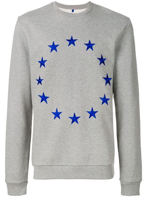 Etudes Studio Études Story Europa Embroidered Stars Sweat In Grey