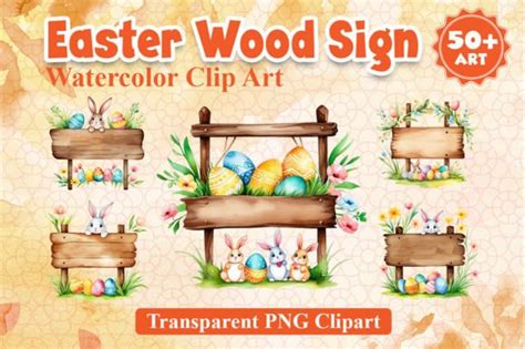 Easter Day Wooden Sign Clip Art Graphic By MerchPOD Creative Fabrica