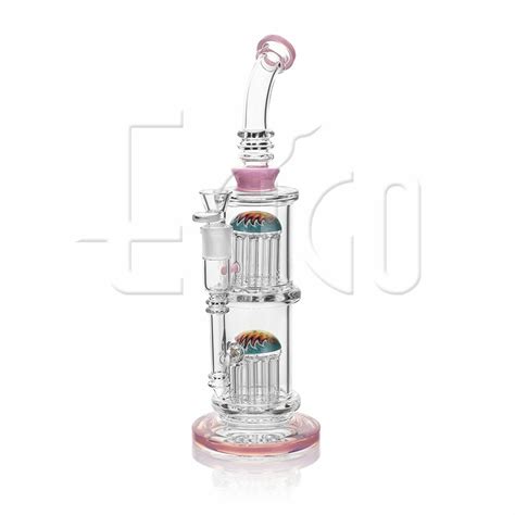 Buy Wholesale China Esigo Wholesale High End Gravity Double Tree Perc Wig Wag Hookah Shisha Big