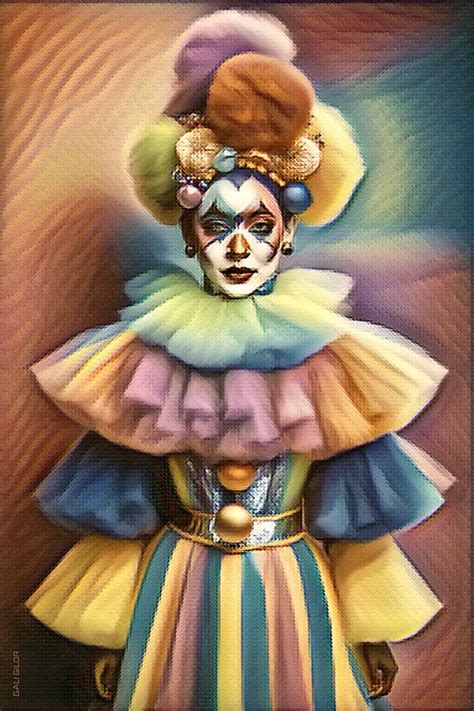 She Clown V1 Digital Art By Gali Gilor Pixels