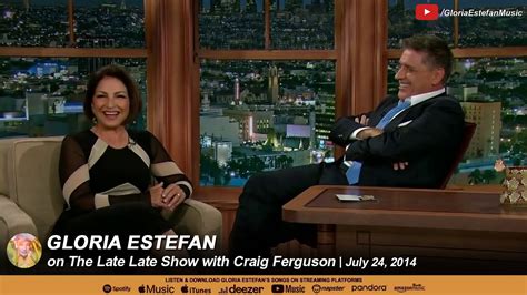 Gloria Estefan On The Late Late Show With Craig Ferguson July 24