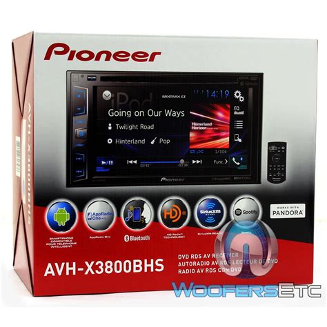 AVH X3800BHS Pioneer 2 DIN In Dash 6 2 Touchscreen LCD Display DVD