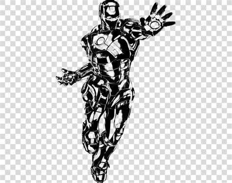 Ironman Vector Black And White