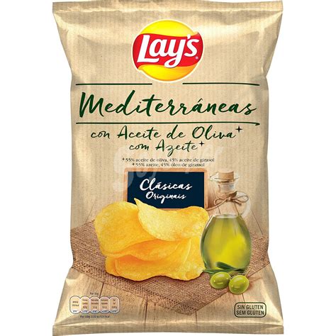 Lay S Patatas Fritas Mediterr Neas Aceite De Oliva Bolsa Gr