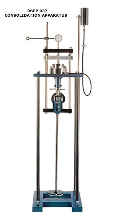 Blue Mild Steel Rajco Consolidation Test Apparatus Automation Grade