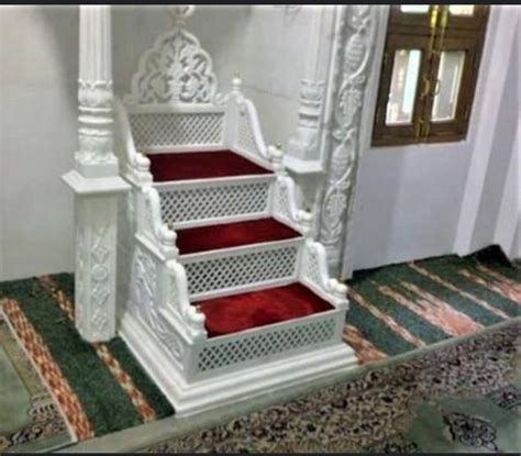 White Carved Marble Masjid Mimber At Rs 35000 Piece In Makrana ID