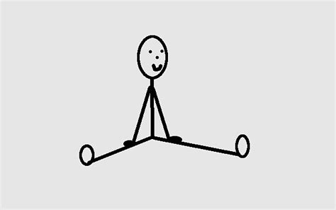 Manspreading Stickman Lotus Position Posture Sit Stick Figure