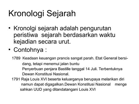 Periodisasi Kronologi Kronik Dalam Sejarah Ppt