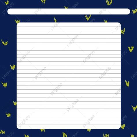 Notebook Border Png Transparent Notebook Cartoon Simple Cute Border