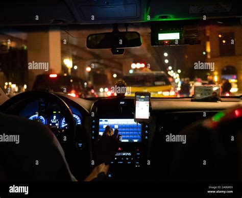 Inside taxi late hi-res stock photography and images - Alamy