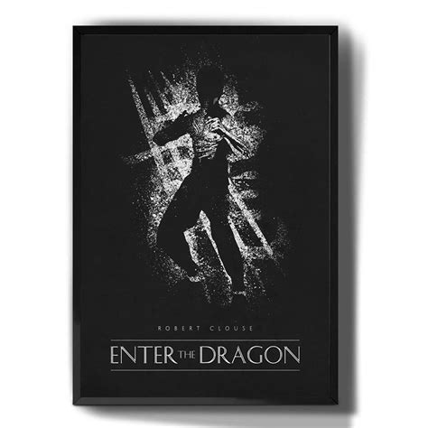 Quadro Decorativo Emoldurado Opera O Drag O Filme Bruce Lee Art Para