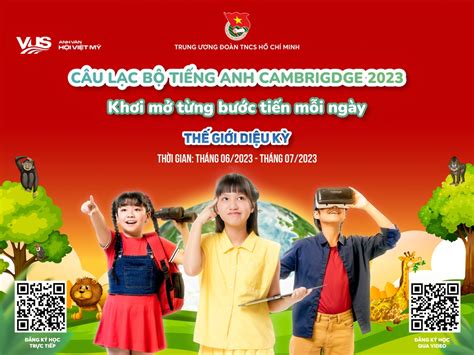 Câu lạc bộ tiếng Anh Cambridge Hè 2023 miễn phí cho các em học sinh