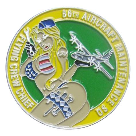 86 Amxs C 130 Flying Crew Chief Coin 86th Aircraft Maintenance Squadron