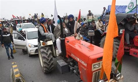 Farmers Take Out Tractor March